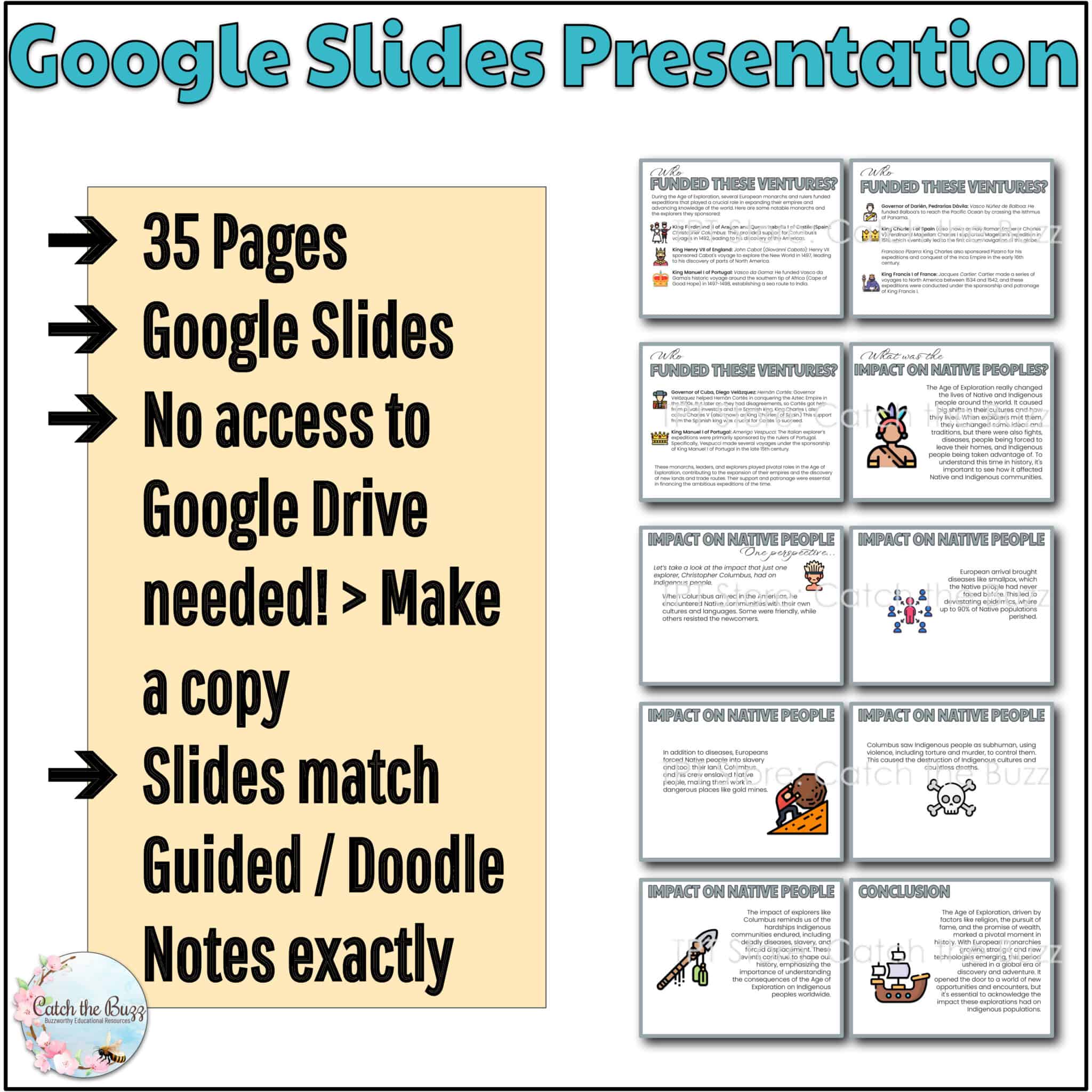 Age of Exploration: Presentation & Guided Notes / Doodle Notes - Catch ...